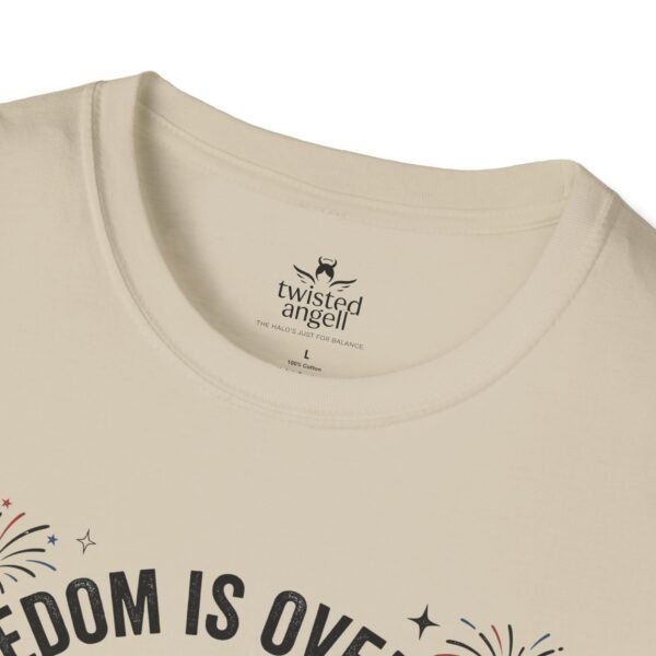 Stay Feral Raccoon T-Shirt — "Freedom Is Overrated" Patriotic Funny Tee