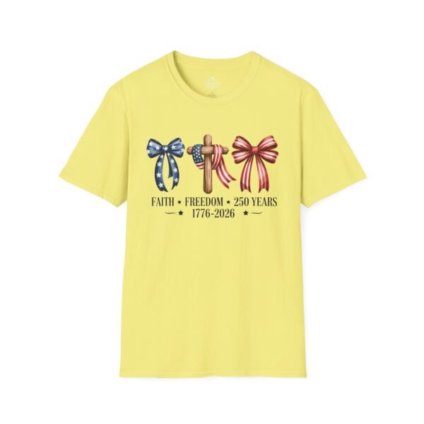 Patriotic 250th Anniversary T-Shirt – "Faith • Freedom • 250 Years 1776–2026"
