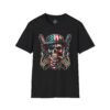 11673505183701649393_2048.jpeg Skull & Pistols American Flag T-Shirt — Patriotic Biker Skull Graphic Tee