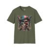 11849586722239059235_2048.jpeg Skull & Pistols American Flag T-Shirt — Patriotic Biker Skull Graphic Tee
