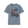 120766896375166621_2048.jpeg Uncle Sam Riding Motorcycle - Patriotic Flag T-shirt