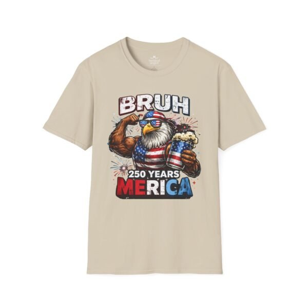 Bruh 250 Years ‘Merica T-Shirt — Patriotic Eagle Beer Graphic Tee