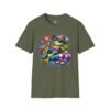 12203576715573941981_2048.jpeg Fourth of July Patriotic Frog with Beer T-Shirt — Relaxing American Flag Pool Float Design
