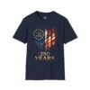 250 Years American Flag Heart T-Shirt – 1776–2026 Patriotic Anniversary Tee
