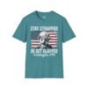 12503925322472582329_2048.jpeg Stay Strapped or Get Clapped T-Shirt — Patriotic George Washington 1776 Flag Tee