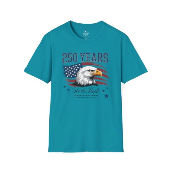 250 Years Eagle Flag T-Shirt — "We the People" Patriotic Anniversary Tee