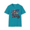12616504383192620382_2048.jpeg Uncle Sam Riding Motorcycle - Patriotic Flag T-shirt