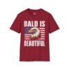 12813661950393934303_2048.jpeg Bald Is Beautiful Eagle T-Shirt — American Flag Patriotic Shirt for Bald Pride