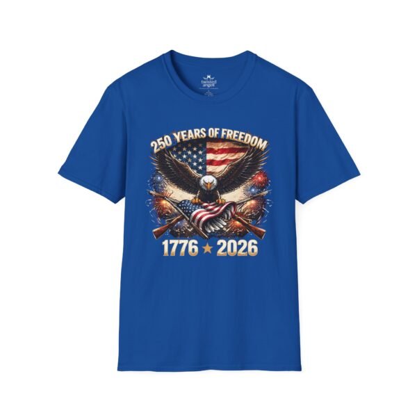 250 Years of Freedom T-Shirt — 1776–2026 Patriotic Eagle American Flag Tee