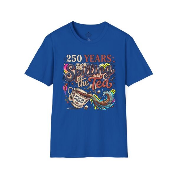250 Years Spilling the Tea T-Shirt – Boston Tea Party Vintage Protest Graphic Tee