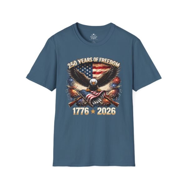 250 Years of Freedom T-Shirt — 1776–2026 Patriotic Eagle American Flag Tee