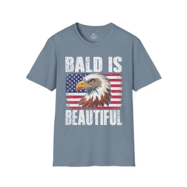 13459705332371748913_2048.jpeg Bald Is Beautiful Eagle T-Shirt — American Flag Patriotic Shirt for Bald Pride