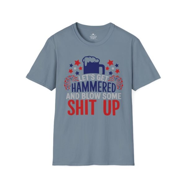 13609383686554341831_2048.jpeg Hammered Beer T-Shirt – "Let's Get Hammered and Blow Some Shit Up" Patriotic Party Tee