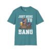 13816774287356164979_2048.jpeg Just Here to Bang T-Shirt — Funny Patriotic Cat Beer 4th of July Tee