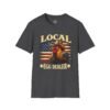 13850143916974867726_2048.jpeg Local Egg Dealer T-Shirt — Funny Rooster & American Flag Chicken Farm Tee
