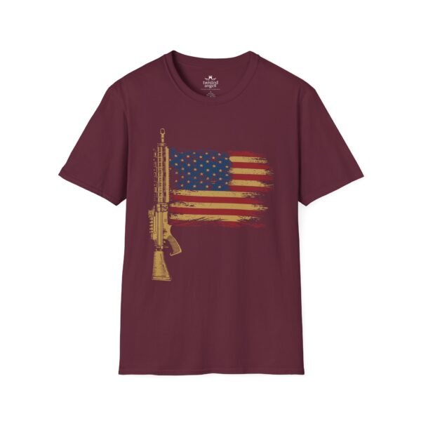 13889765272200604954_2048-1.jpeg AR-15 American Flag T-Shirt — Patriotic Rifle Graphic Tee