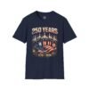 250 Years 1776-2026 Jet Fighter Flag T-Shirt — American Anniversary Patriotic Tee