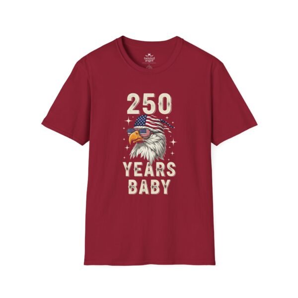 250 Years Baby Eagle T-Shirt – Patriotic American Flag Bald Eagle Tee for Independence Day & 4th of July
