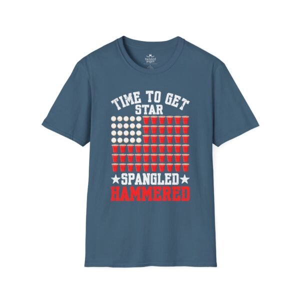 14747277307055190162_2048.jpeg Spangled Hammered T-Shirt – 'Time to Get Star Spangled Hammered' Patriotic Beer Flag Tee