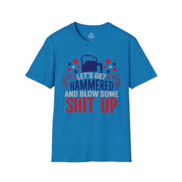 14974081813013274164_2048.jpeg Hammered Beer T-Shirt – "Let's Get Hammered and Blow Some Shit Up" Patriotic Party Tee