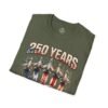 250 Years 1776-2026 Jet Fighter Flag T-Shirt — American Anniversary Patriotic Tee