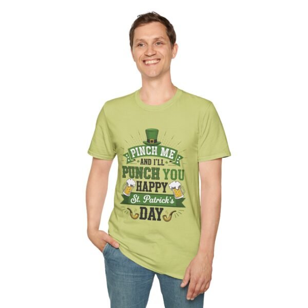 15146680918766658088_2048.jpeg St. Patrick's Day Tee - "Pinch Me and I'll Punch You Happy" Funny Irish Drinking Shirt
