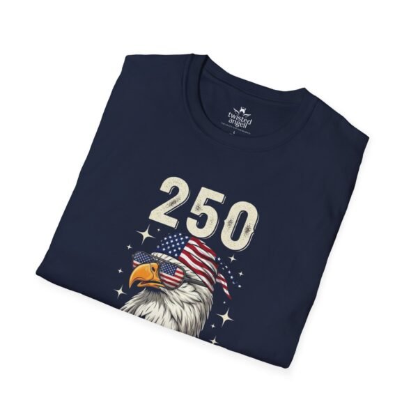 250 Years Baby Eagle T-Shirt – Patriotic American Flag Bald Eagle Tee for Independence Day & 4th of July