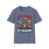 15238561730909311494_2048.jpeg 250 Years of Freedom Motorcycle Frog T-Shirt — Patriotic 4th of July Tee