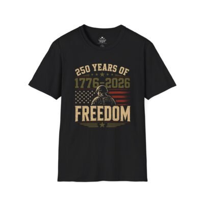 Freedom Soldier  1776-2026 T-Shirt — 250 Years of Freedom Patriotic Tee