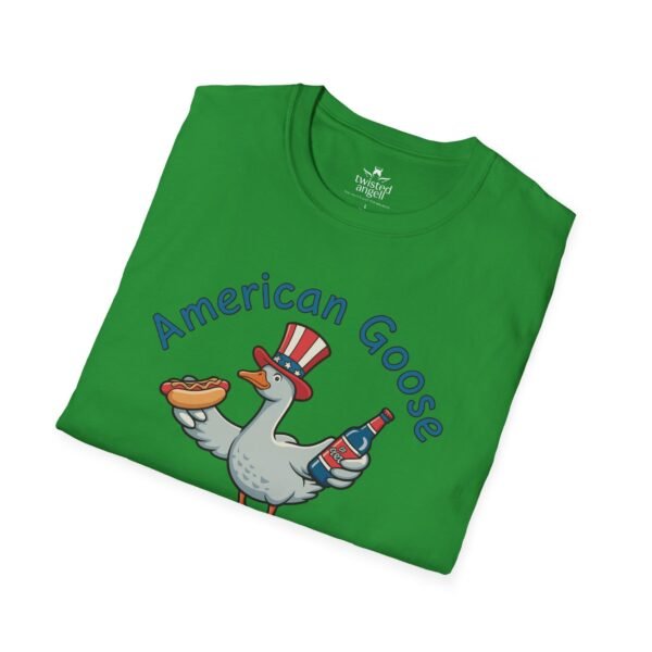 15381133080238878762_2048.jpeg Patriotic American Goose 'Gett'n Loose' T-Shirt