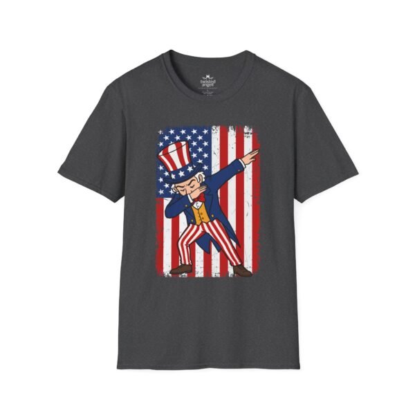 1600045707059973150_2048.jpeg Uncle Sam Dabbing T-Shirt – Patriotic USA Flag 4th of July Tee