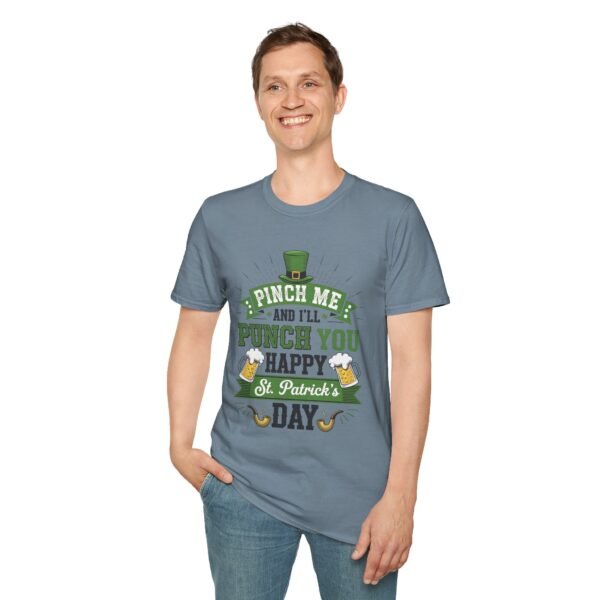 16206541131617605229_2048.jpeg St. Patrick's Day Tee - "Pinch Me and I'll Punch You Happy" Funny Irish Drinking Shirt