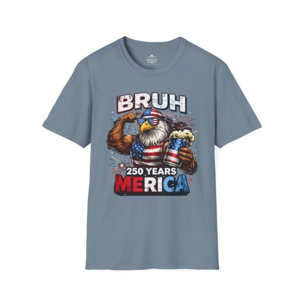 Bruh 250 Years ‘Merica T-Shirt — Patriotic Eagle Beer Graphic Tee