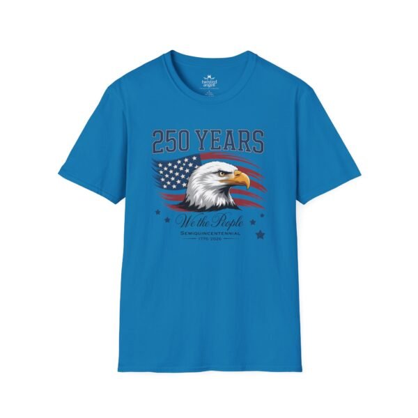 250 Years Eagle Flag T-Shirt — "We the People" Patriotic Anniversary Tee
