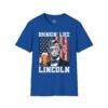 1636993318302311318_2048.jpeg Drinkin' Like Lincoln T-Shirt – Patriotic Abe Lincoln Beer Graphic Tee for 4th of July & Parties