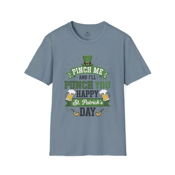 16383842242835241637_2048.jpeg St. Patrick's Day Tee - "Pinch Me and I'll Punch You Happy" Funny Irish Drinking Shirt
