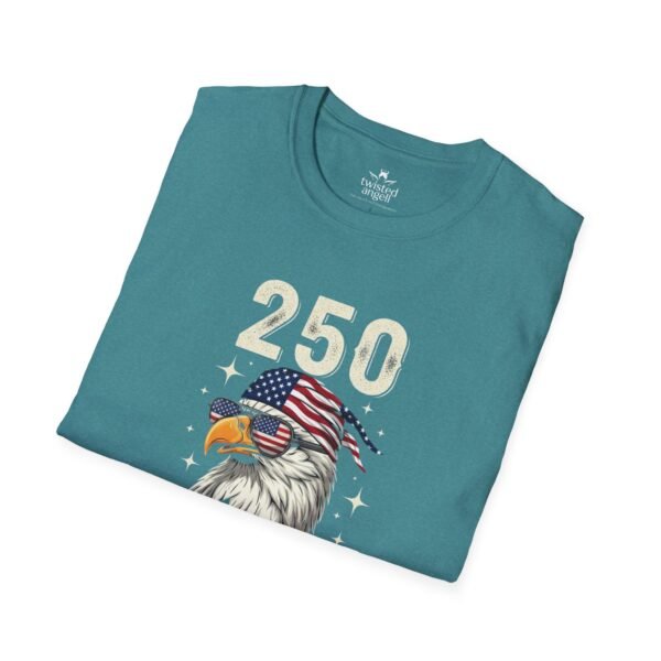 250 Years Baby Eagle T-Shirt – Patriotic American Flag Bald Eagle Tee for Independence Day & 4th of July