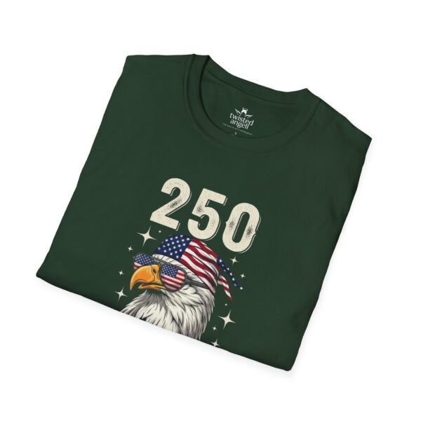 250 Years Baby Eagle T-Shirt – Patriotic American Flag Bald Eagle Tee for Independence Day & 4th of July