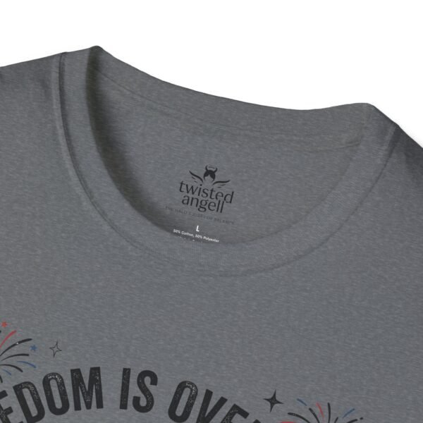 Stay Feral Raccoon T-Shirt — "Freedom Is Overrated" Patriotic Funny Tee