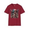 16761032437624729302_2048.jpeg Skull & Pistols American Flag T-Shirt — Patriotic Biker Skull Graphic Tee