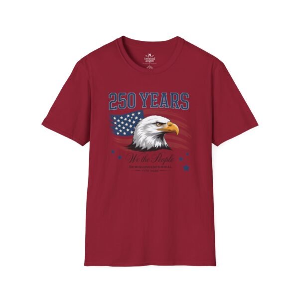 250 Years Eagle Flag T-Shirt — "We the People" Patriotic Anniversary Tee