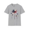17048353729978854480_2048.jpeg Patriotic Boho Watercolor Flower T‑Shirt — America Floral Graphic Tee