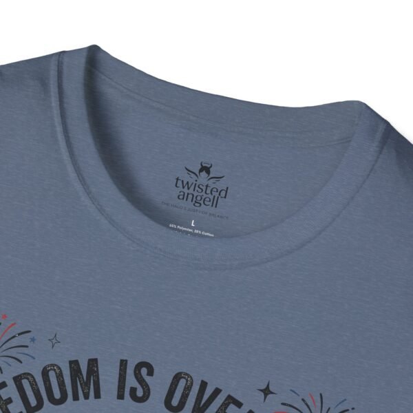 Stay Feral Raccoon T-Shirt — "Freedom Is Overrated" Patriotic Funny Tee
