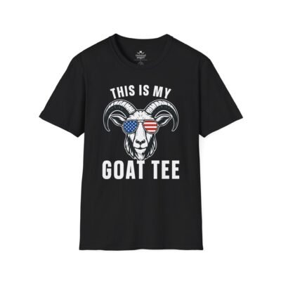 This Is My Goat Tee T-Shirt – American Flag Sunglasses Graphic
