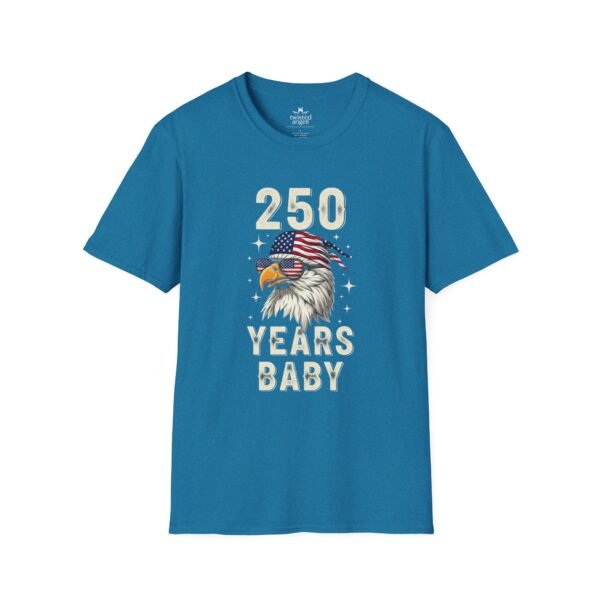 250 Years Baby Eagle T-Shirt – Patriotic American Flag Bald Eagle Tee for Independence Day & 4th of July