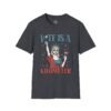 WTF Is A Kilometer T-Shirt — Funny Patriotic Statue of Liberty Travel Humor Tee