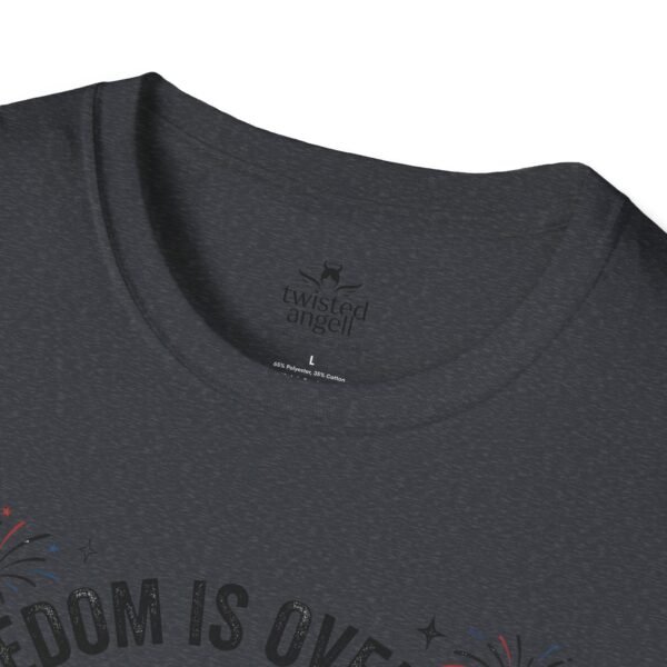 Stay Feral Raccoon T-Shirt — "Freedom Is Overrated" Patriotic Funny Tee