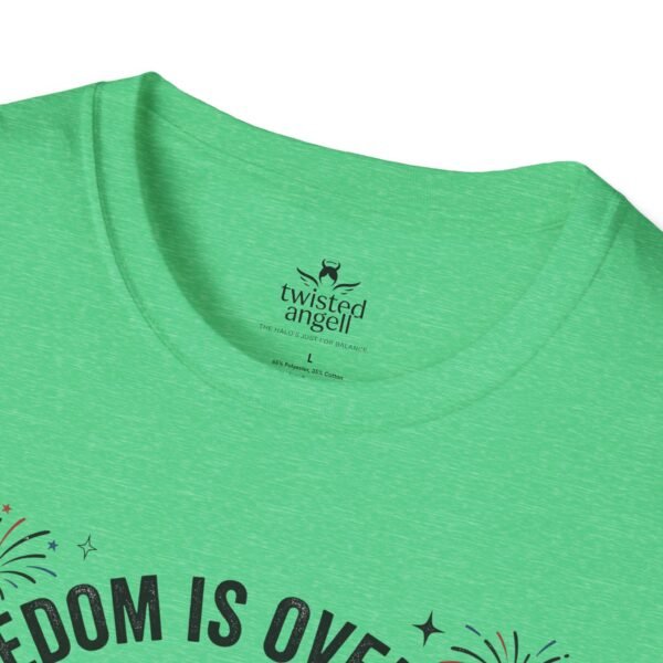 Stay Feral Raccoon T-Shirt — "Freedom Is Overrated" Patriotic Funny Tee