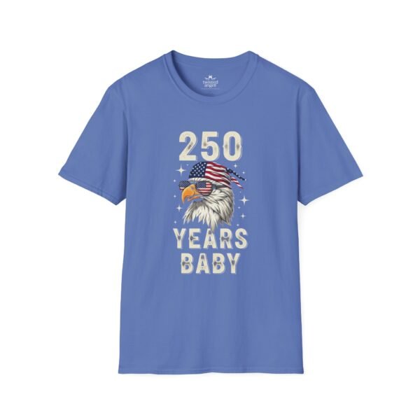 250 Years Baby Eagle T-Shirt – Patriotic American Flag Bald Eagle Tee for Independence Day & 4th of July