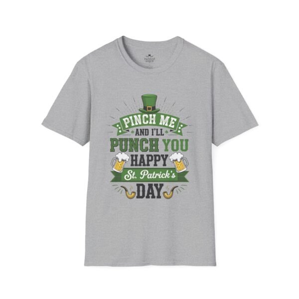 17474427240980723357_2048.jpeg St. Patrick's Day Tee - "Pinch Me and I'll Punch You Happy" Funny Irish Drinking Shirt